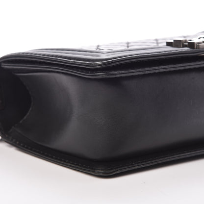 Chanel Calfskin Double Stitch Medium Boy Flap Black 8 of 9