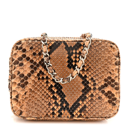 Chanel Snakeskin Mini Shoulder Bag Beige 1 of 13