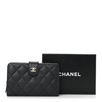 Chanel Caviar Quilted CC French Wallet Black 13 of 13