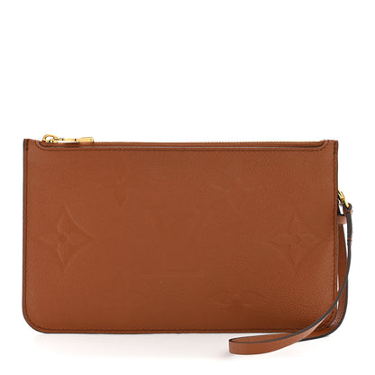 Louis Vuitton Empreinte Monogram Giant Neverfull MM Pochette Caramel 1 of 6