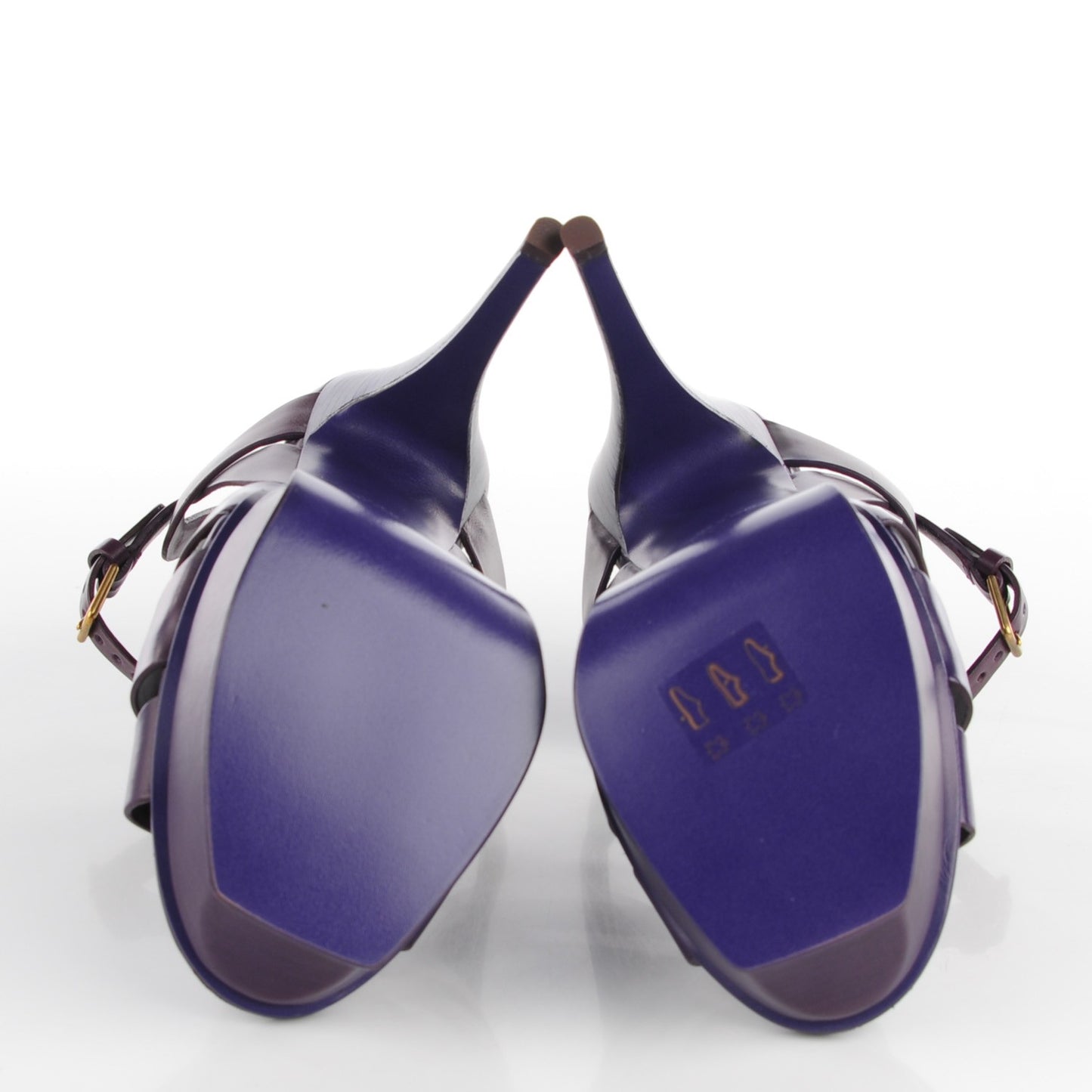 Calfskin Tribute 105 Platform Sandals 36.5 Lilac