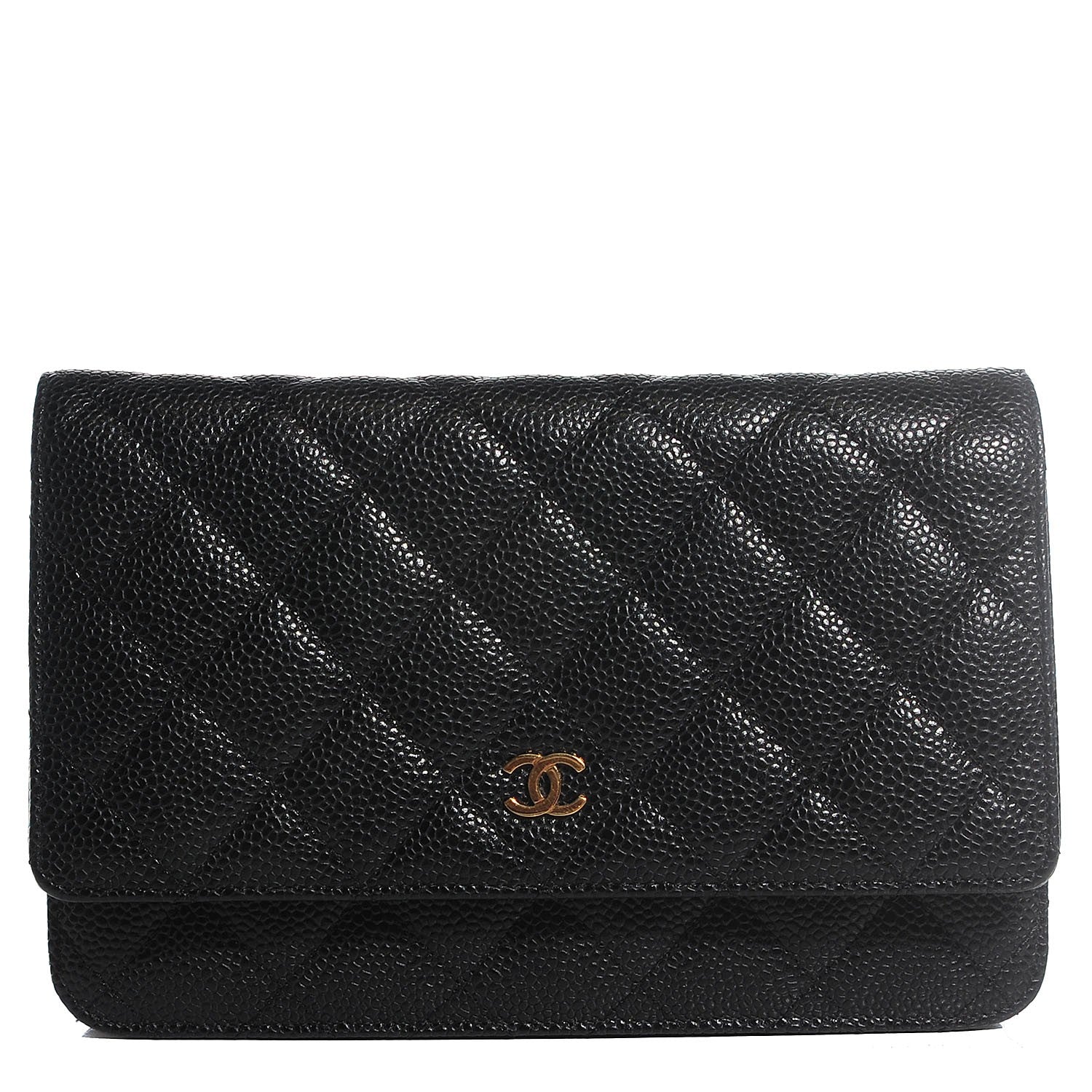 Chanel Caviar Quilted Wallet On Chain WOC Black 1 of 9
