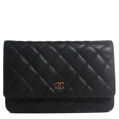 Chanel Caviar Quilted Wallet On Chain WOC Black 1 of 9