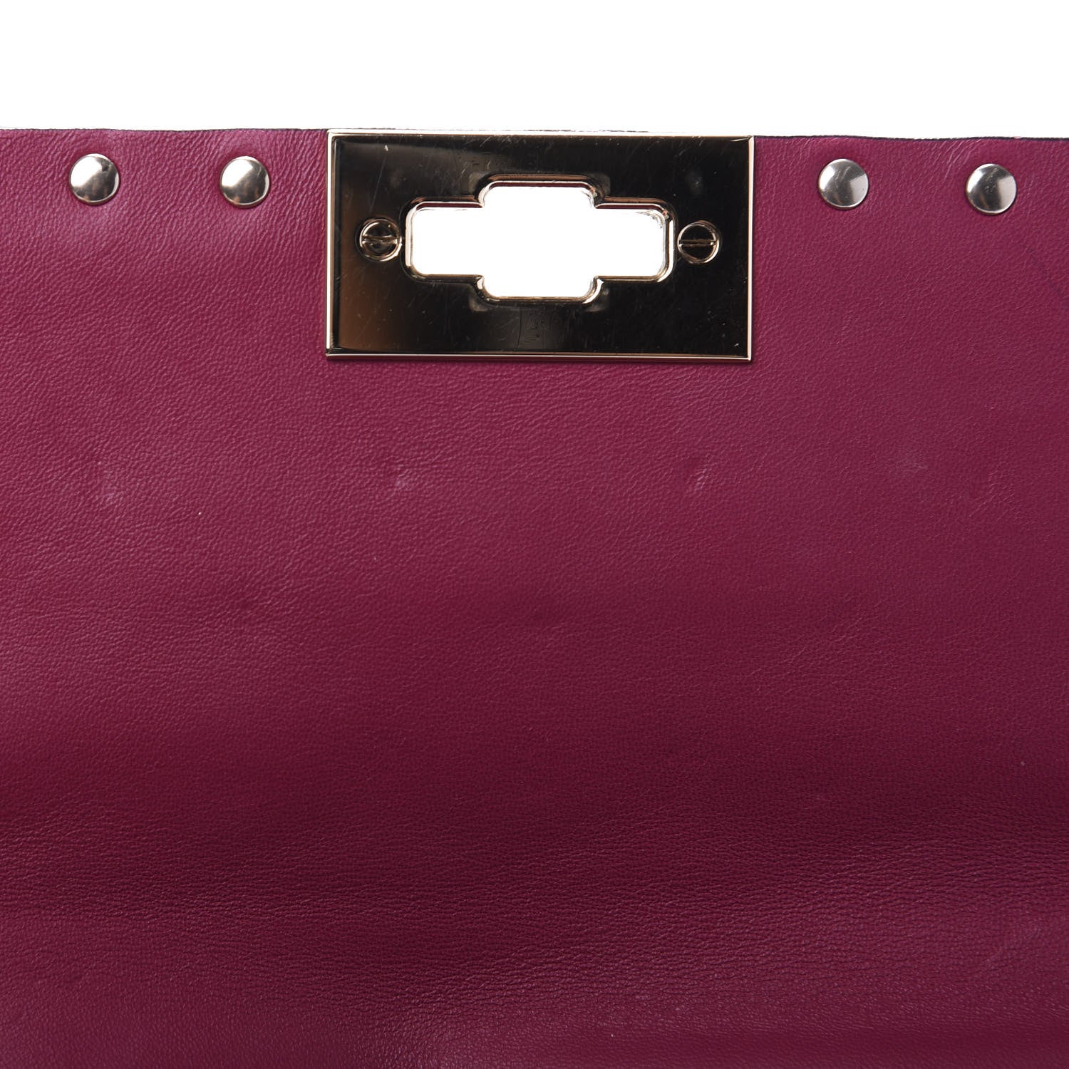 Valentino Garavani Nappa Medium Rockstud Spike Shoulder Bag Deep Cyclamin 8 of 12