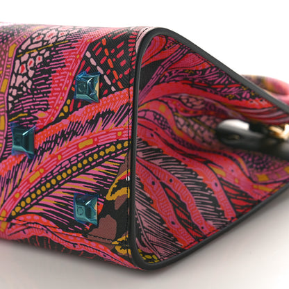 Salvatore Ferragamo Calfskin Batik Print Small The Studio Bag Multicolor 8 of 8