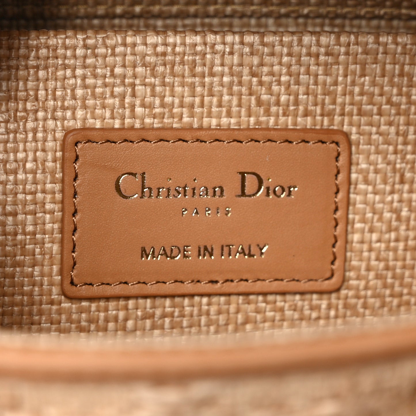 Raffia Macro Cannage Lady D-Joy Natural