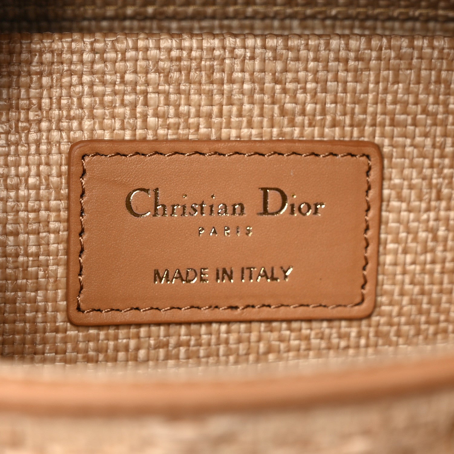 Christian Dior Raffia Macro Cannage Lady D-Joy Natural 6 of 9