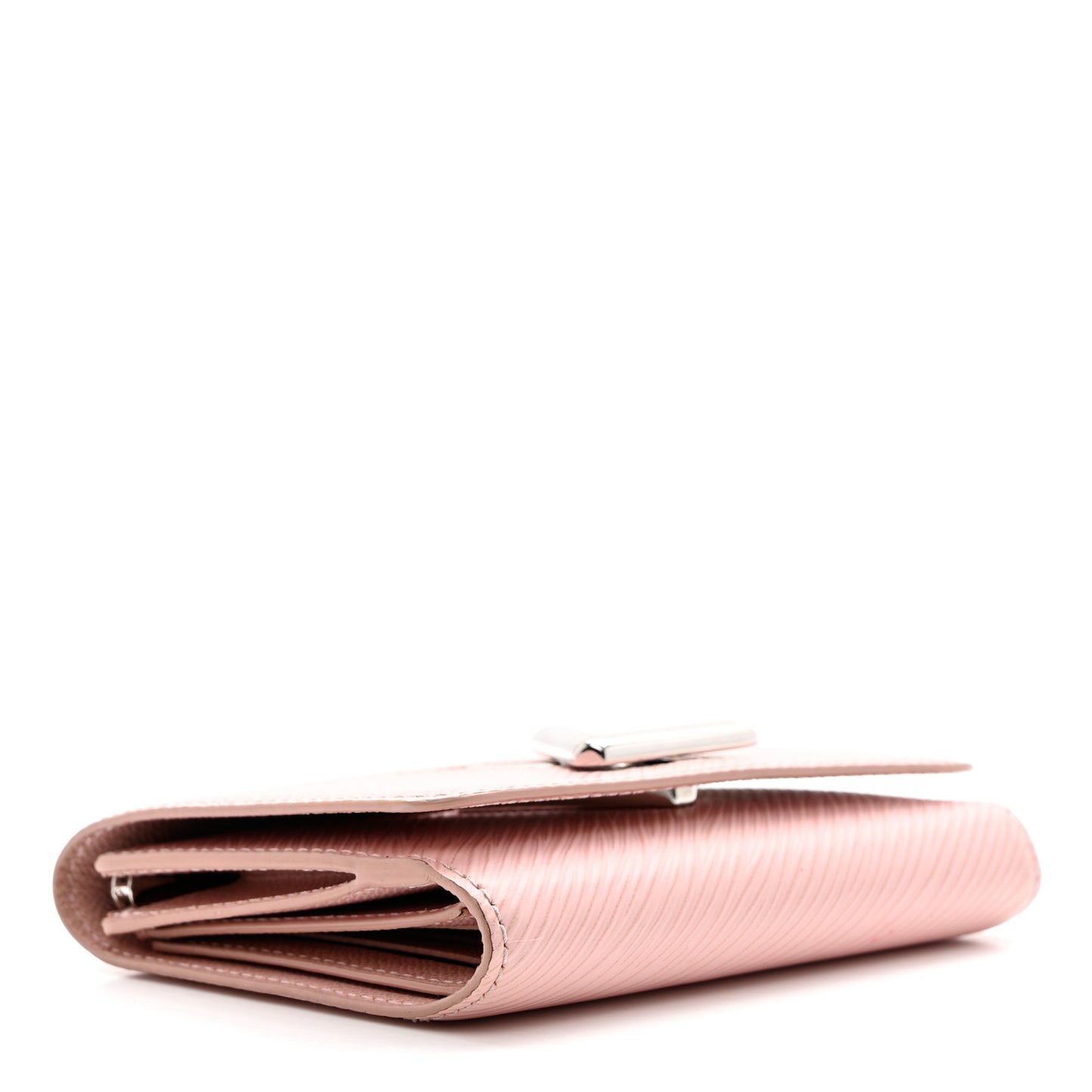 Epi Twist Compact Wallet Rose Ballerine