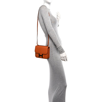 Hermes Chevre Mysore Constance 18 Orange 2 of 13