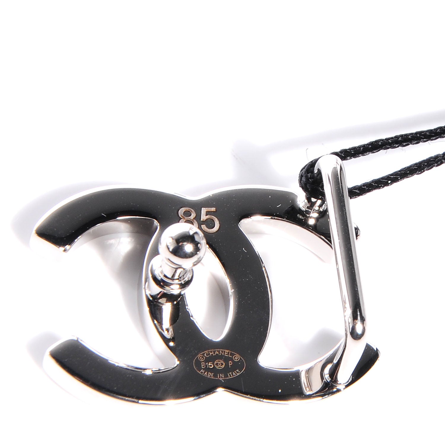 Chanel Reversible Leather CC Logo Skinny Belt 85 Black Burgundy 4 of 5