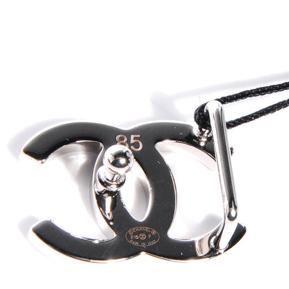 Chanel Reversible Leather CC Logo Skinny Belt 85 Black Burgundy 4 of 5