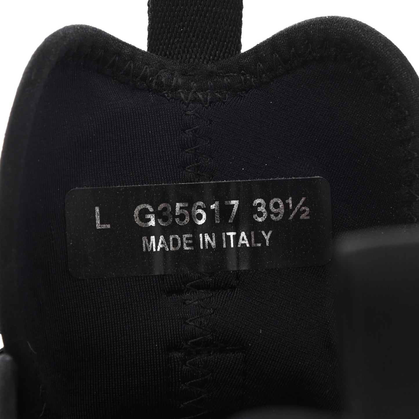 Velvet Calfskin Mixed Fibers CC Sneakers 39.5 Black