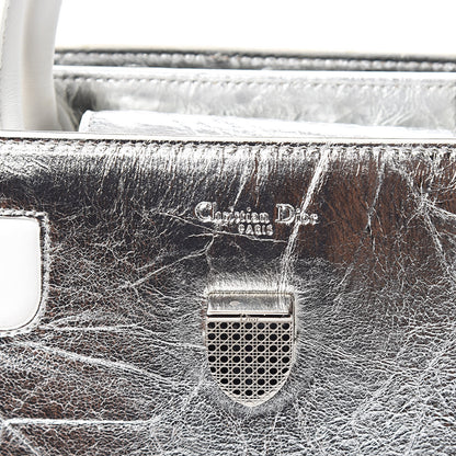Christian Dior Metallic Calfskin Medium Diorever Flap Silver 6 of 10