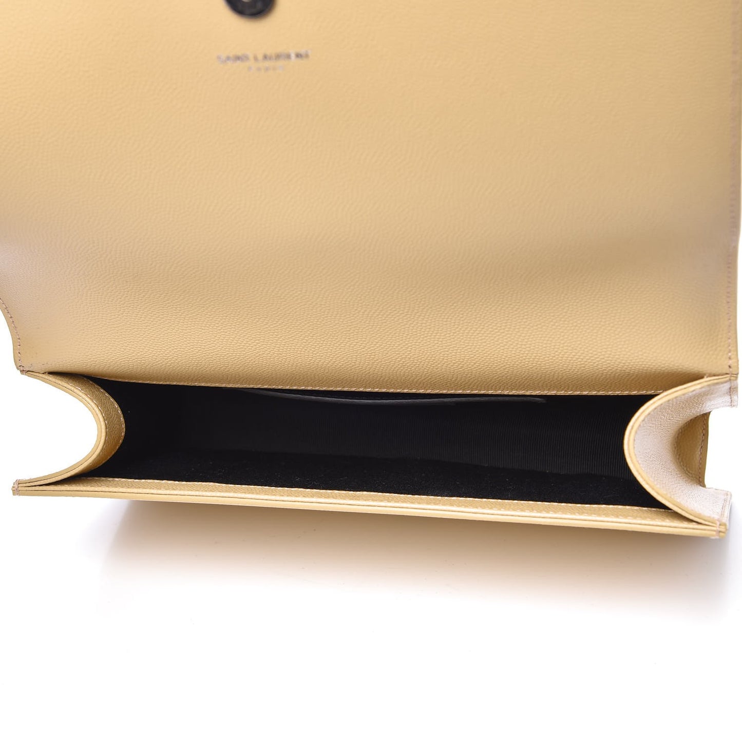 Grain De Poudre Classic Kate Monogram Clutch Nude Powder