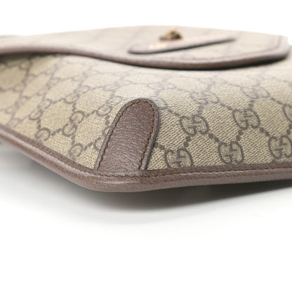 Gucci GG Supreme Monogram Web Medium Neo Vintage Flap Messenger Bag Beige New Acero 9 of 11