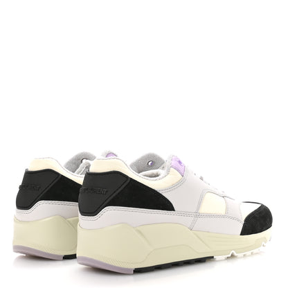 Saint Laurent Nylon Calfskin Suede Mens Bump Low Top Sneakers 42 White Air Grey Black Lavender 5 of 8
