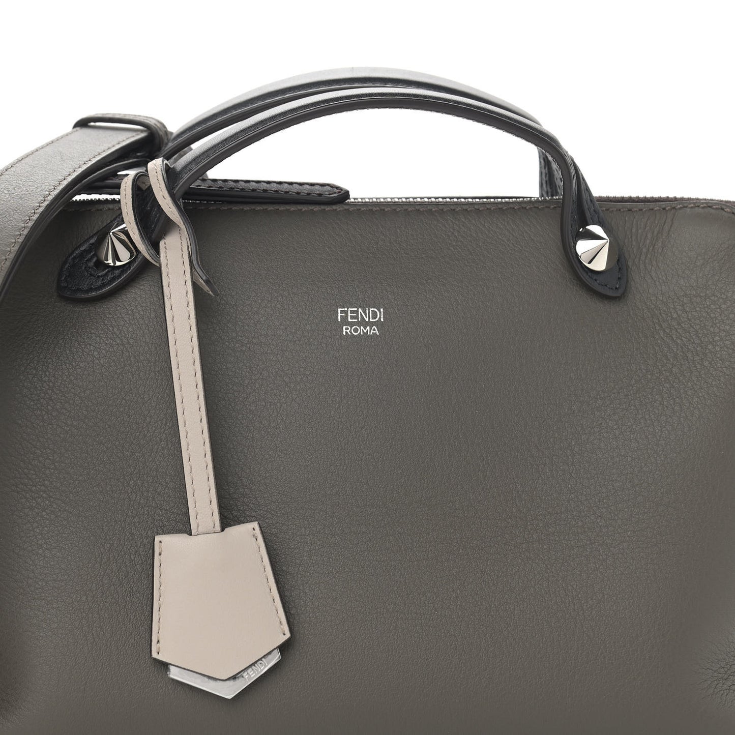 Vitello Dolce 4 Color Medium By The Way Boston Bag Carbone Grigio Polvere Multicolor