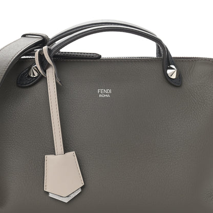 Fendi Vitello Dolce 4 Color Medium By The Way Boston Bag Carbone Grigio Polvere Multicolor 8 of 12