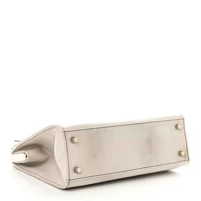 Prada Spazzolato Logo Print Framed Bag Quarzo 4 of 14