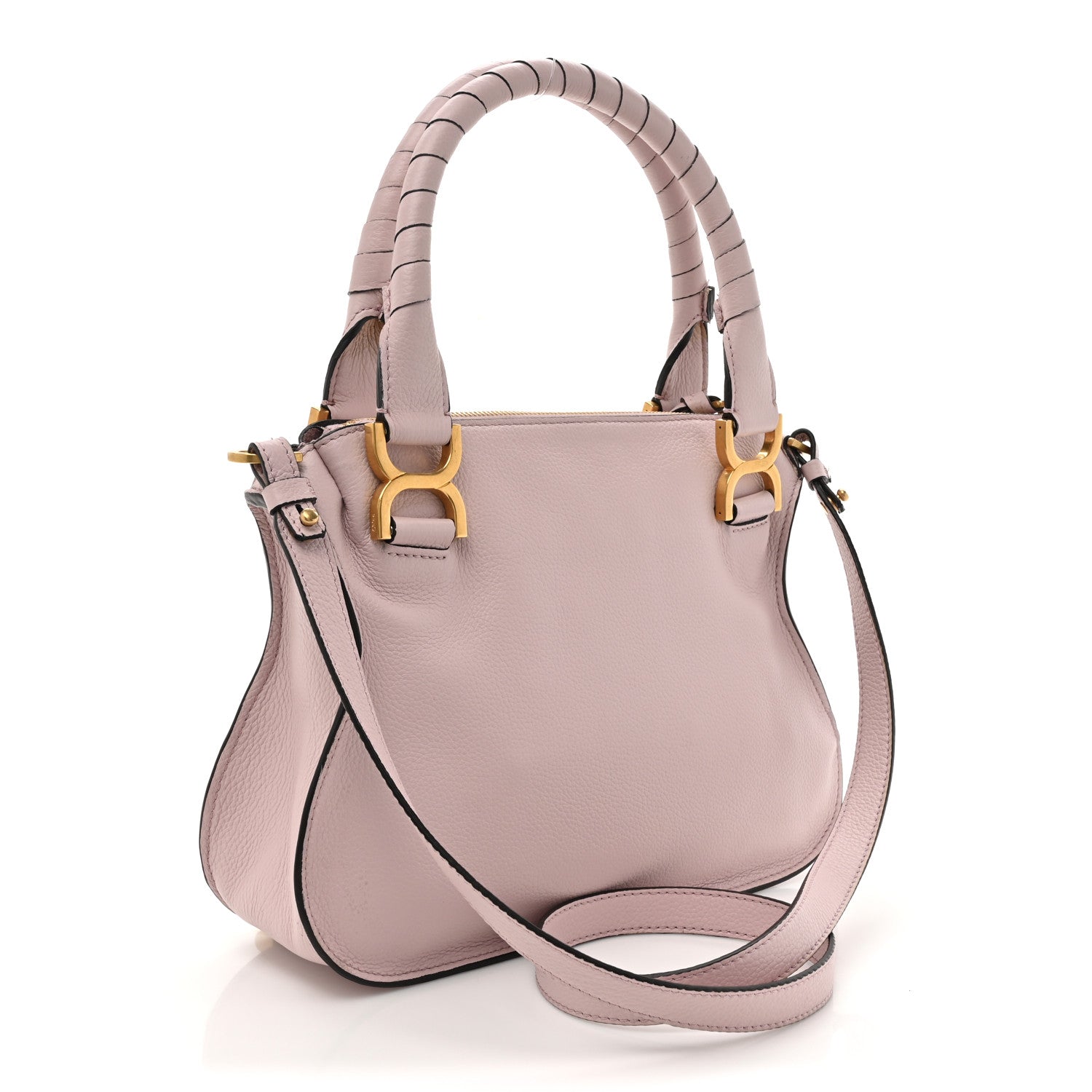 Chloe Calfskin Small Marcie Satchel Misty Lavender 3 of 17