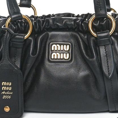 Miu Miu Nappa Joie Shoulder Bag Black 7 of 9