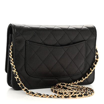 Chanel Caviar Quilted Wallet on Chain WOC Black 3 of 9