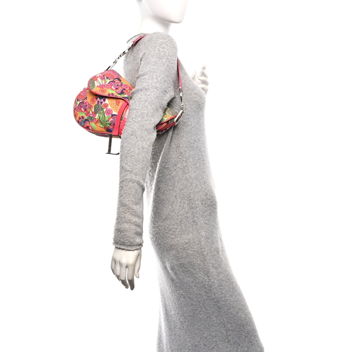 Canvas Floral Hawaii Glamour Saddle Bag Multicolor