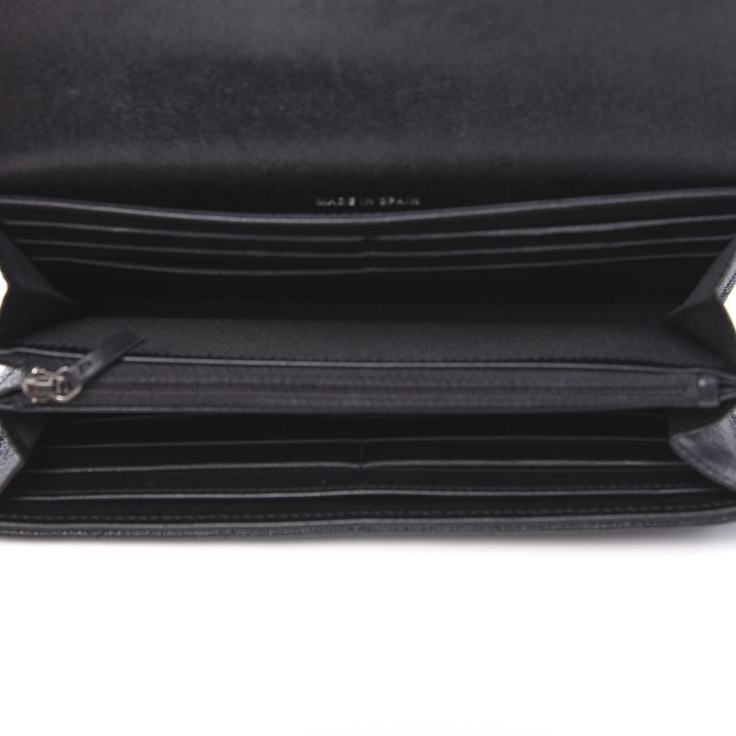 Caviar Quilted Boy Flap Wallet Black