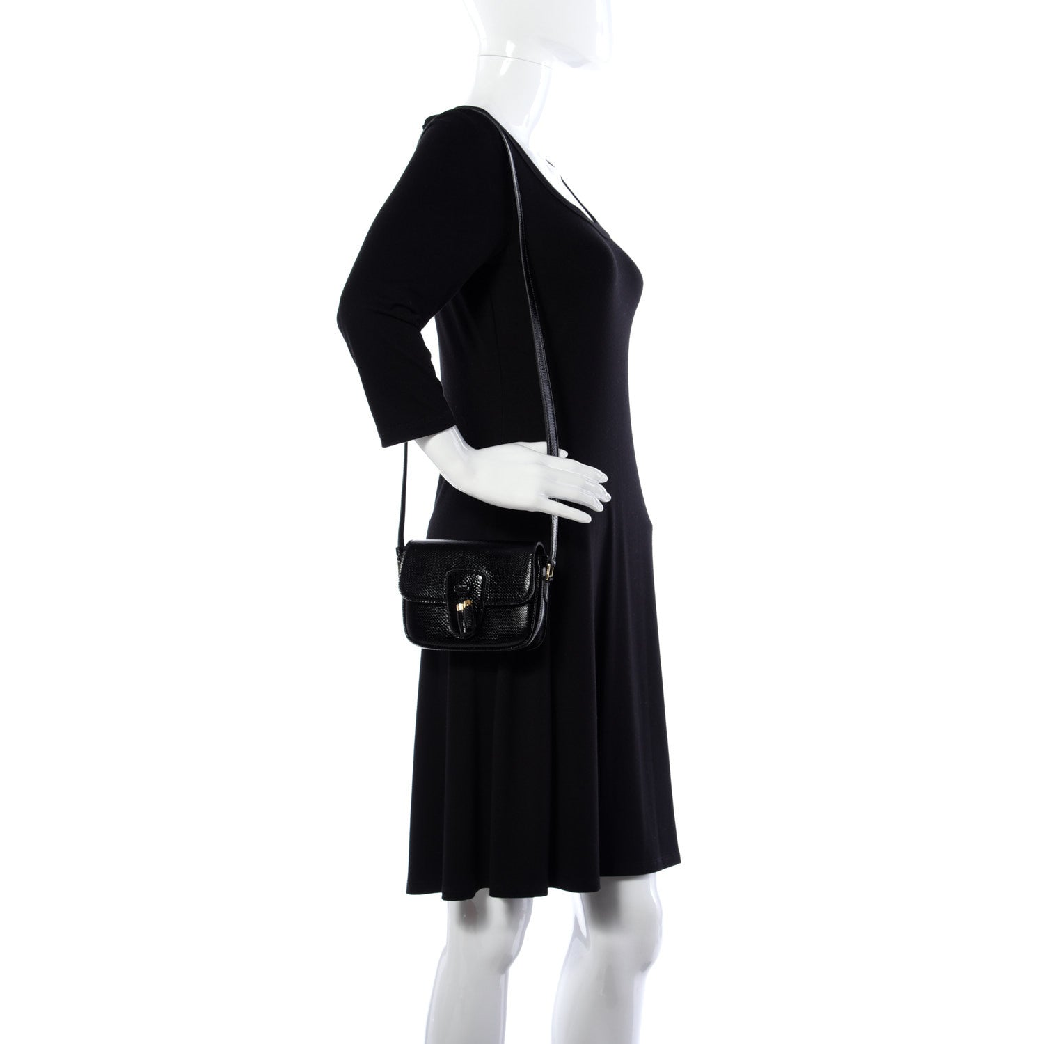 Celine Karung Teen Tassel Bag Black 2 of 11