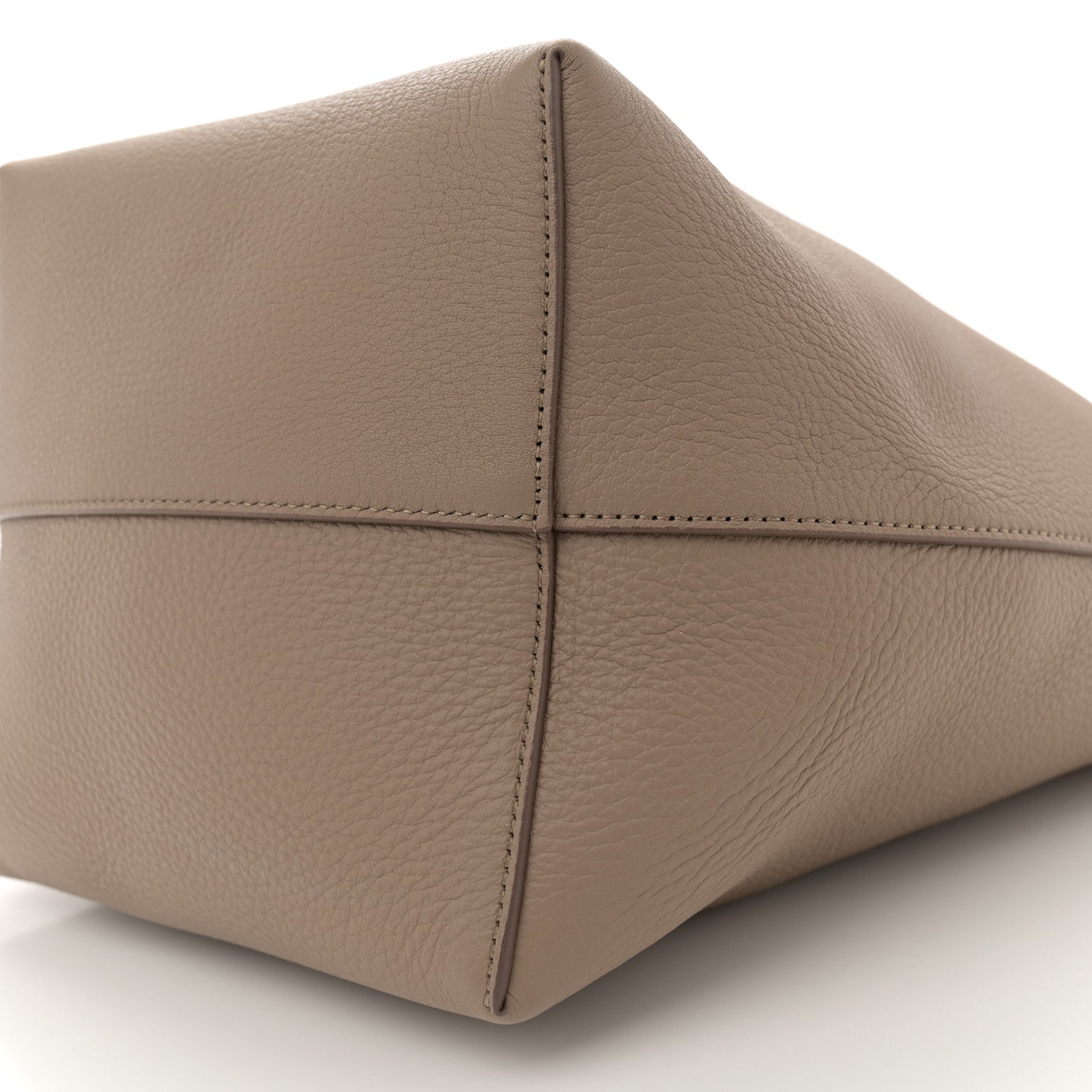 The Row Grained Calfskin Medium N/S Park Tote Dark Taupe 10 of 11