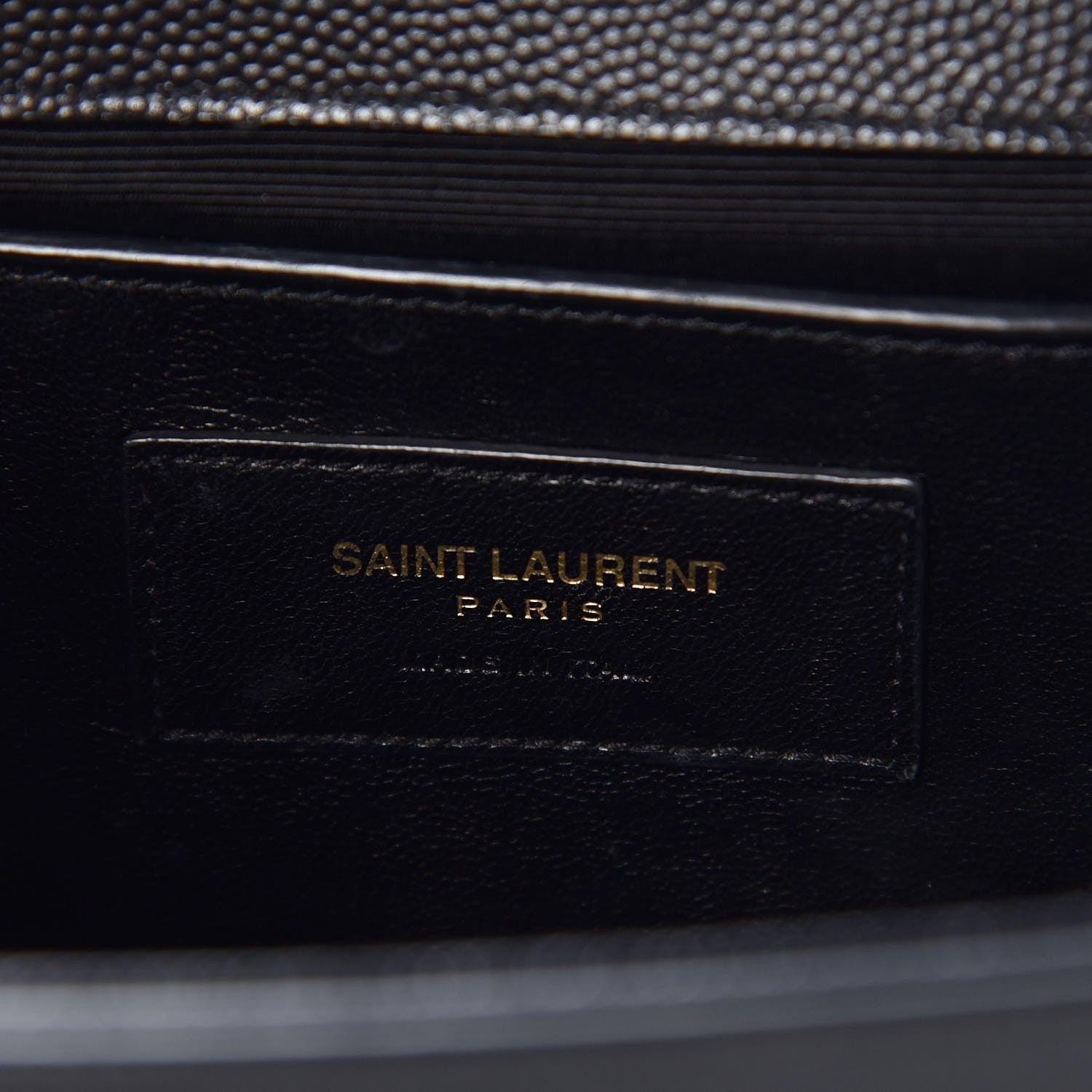 Saint Laurent Grain De Poudre Medium Classic Monogram Kate Satchel Black 6 of 7