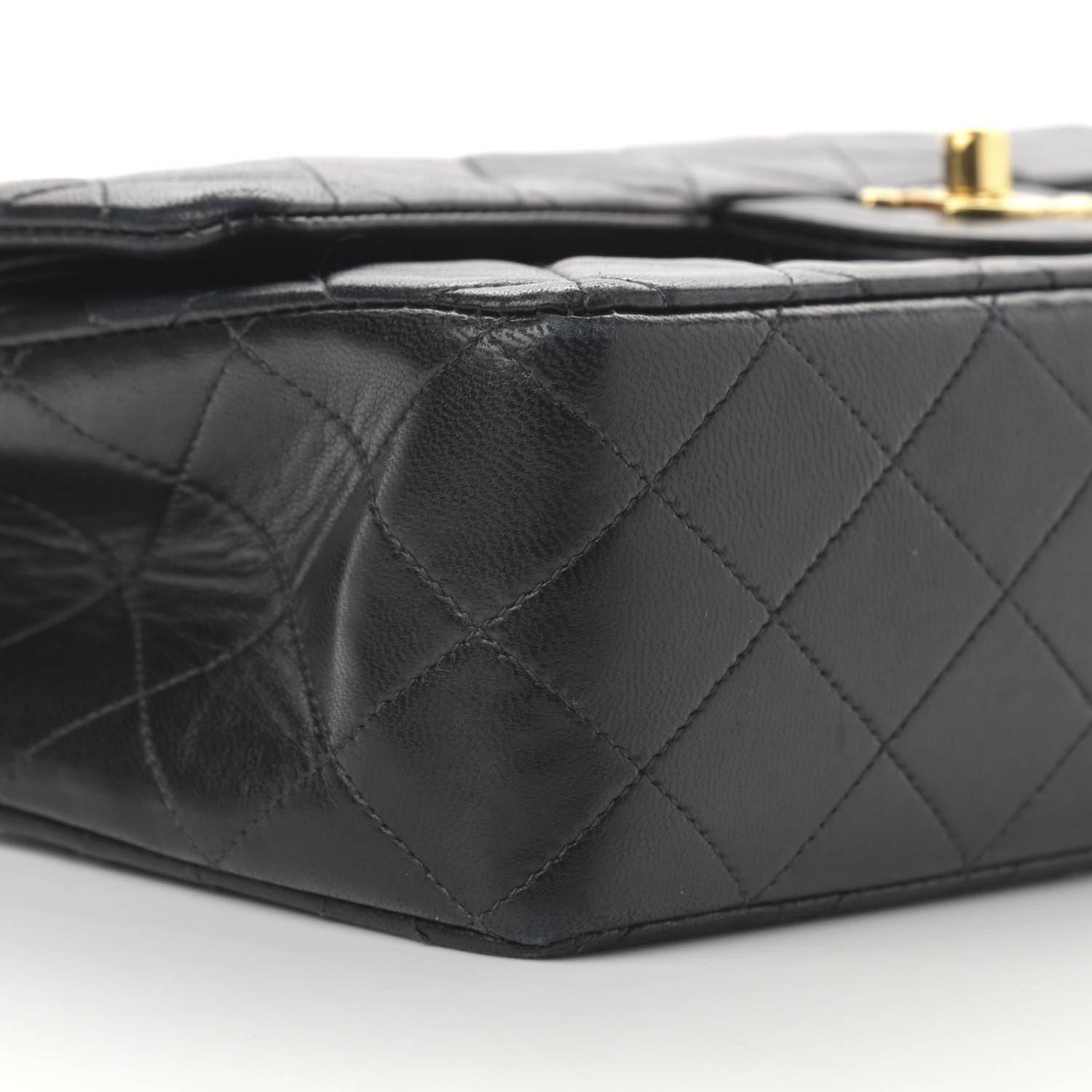 Chanel Lambskin Quilted Medium Double Flap Black 10 of 16