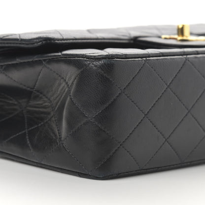 Chanel Lambskin Quilted Medium Double Flap Black 10 of 16