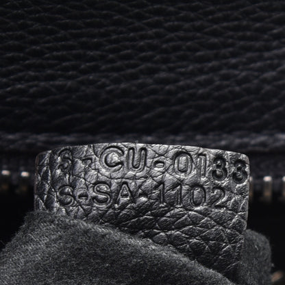 Celine Drummed Calfskin Mini Luggage Black 7 of 9