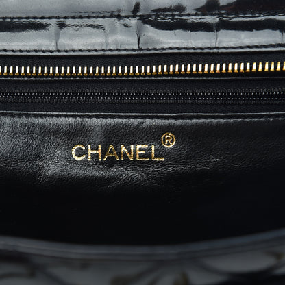 Chanel Patent Quilted Camera Case Black 6 of 11