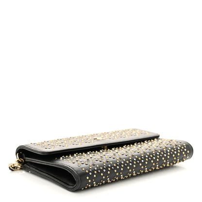 Chanel Lambskin Studded Wallet on Removable Chain Black 4 of 11