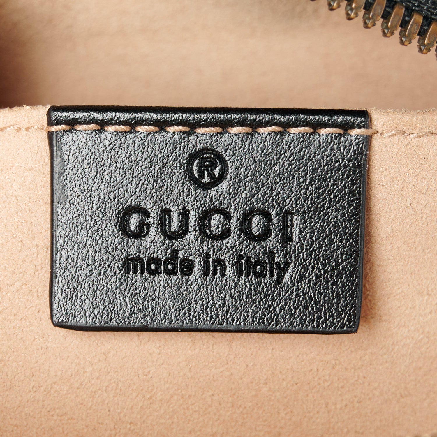 Gucci Calfskin Matelasse Small GG Marmont Chain Shoulder Bag Black 6 of 10
