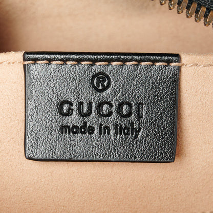 Gucci Calfskin Matelasse Small GG Marmont Chain Shoulder Bag Black 6 of 10