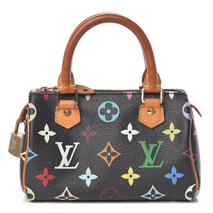 Louis Vuitton Monogram Multicolor Mini Sac HL Speedy Black 1 of 15