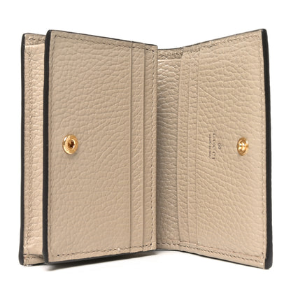 Gucci Dollar Calfskin GG Supreme Monogram GG Marmont Card Case Beige Mystic White Oatmeal 5 of 7