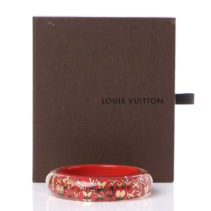 Louis Vuitton Resin Swarovski Medium Inclusion Bracelet GM Pomme D'Amour 4 of 4