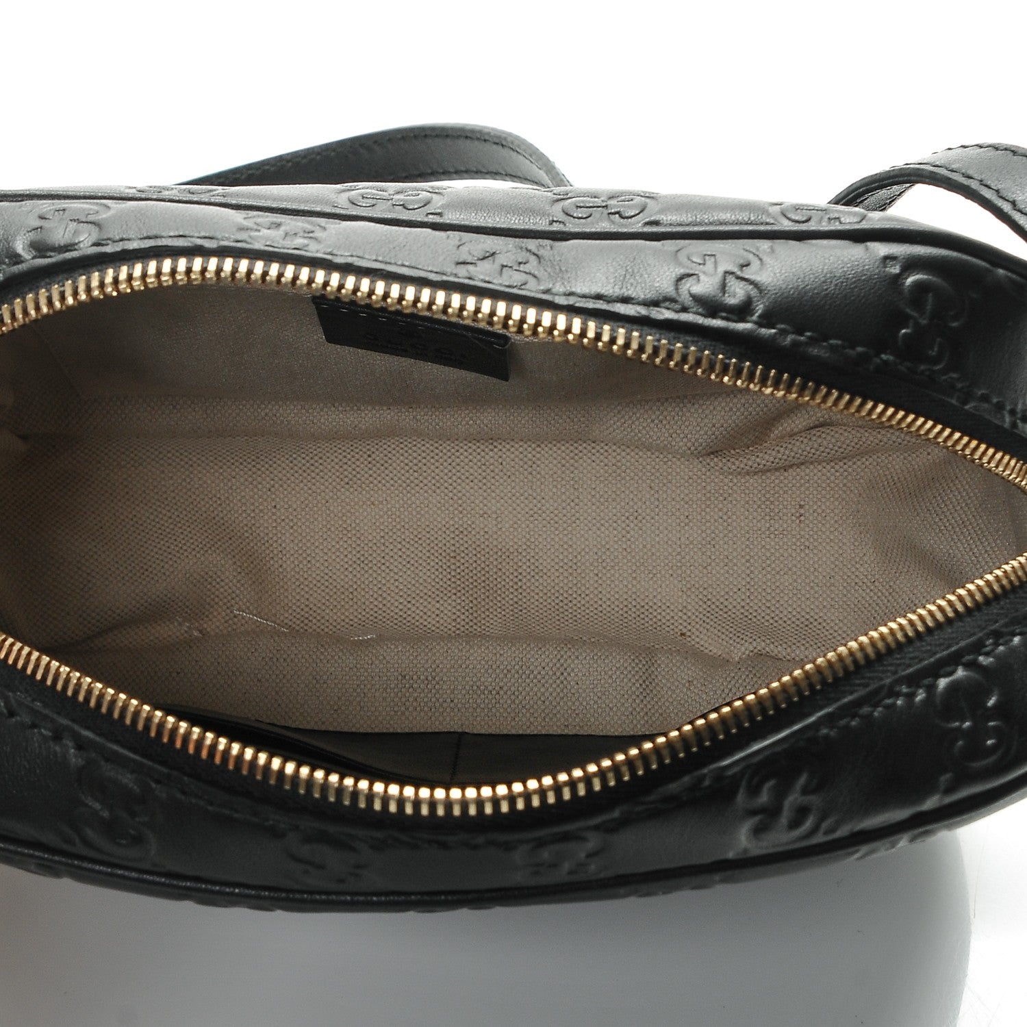Gucci Guccissima Mini Bree Messenger Bag Black 5 of 6