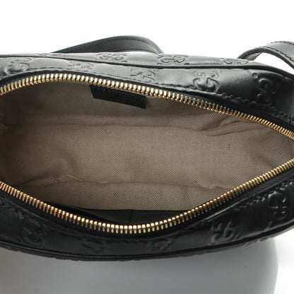 Gucci Guccissima Mini Bree Messenger Bag Black 5 of 6