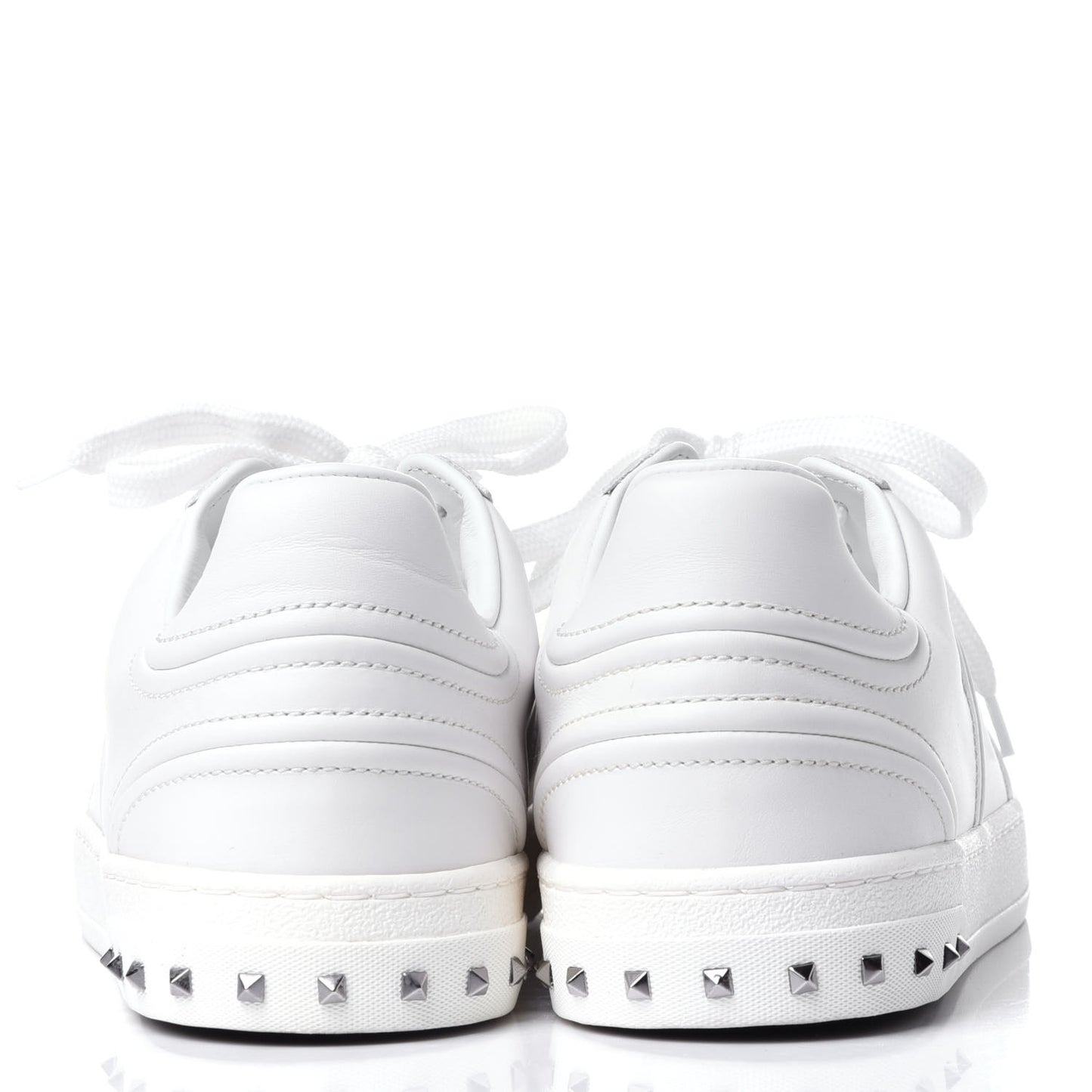 Calfskin Mens Flycrew Sneakers 41 White