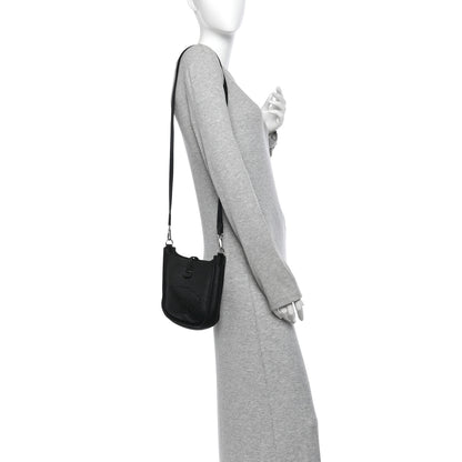 Hermes Taurillon Clemence Evelyne TPM Black 2 of 10