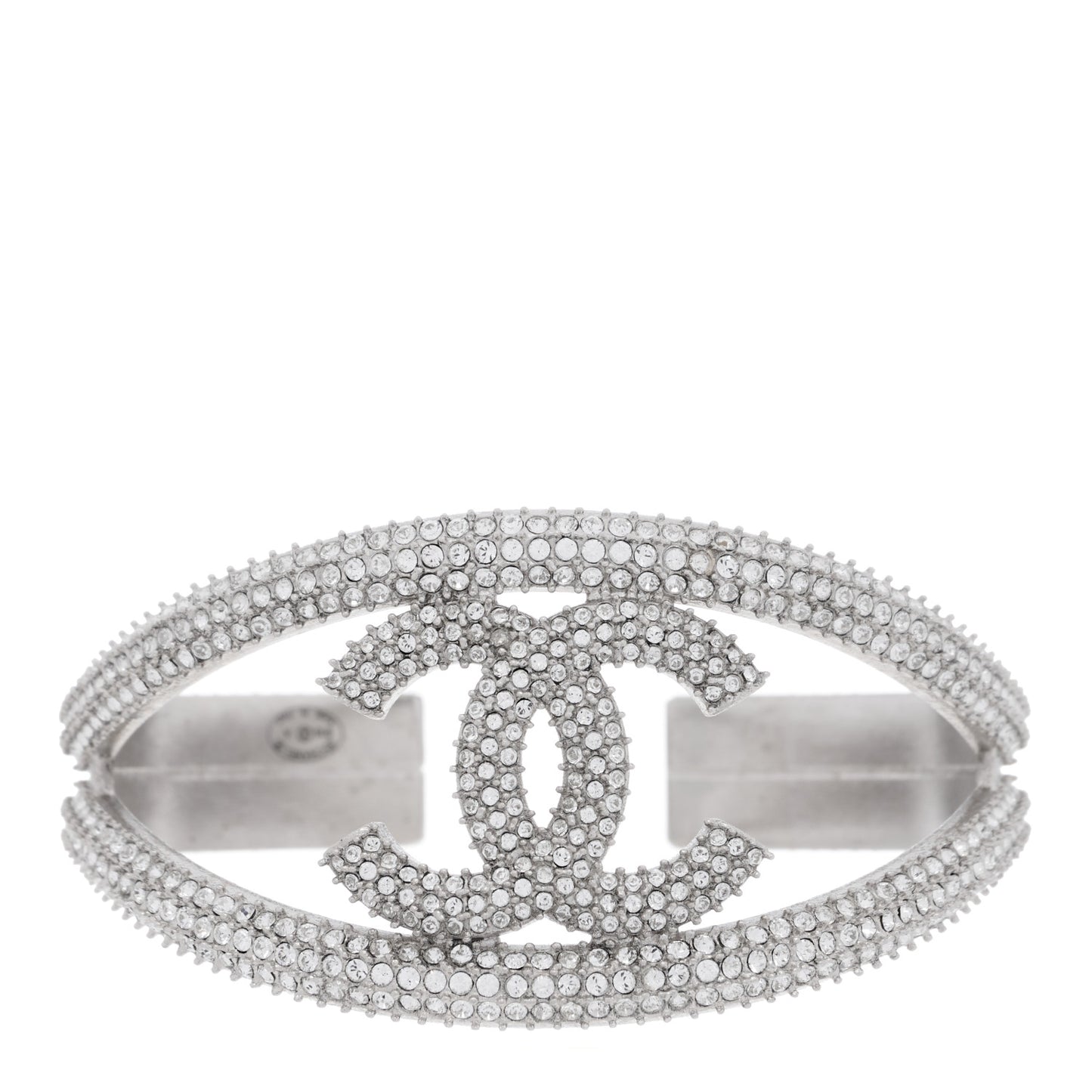 Crystal CC Cuff Silver