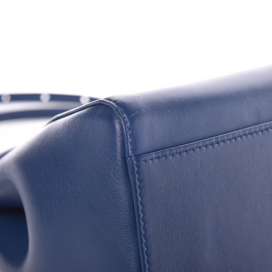 Fendi Nappa Mini Peekaboo Iconic Satchel True Blue 8 of 11