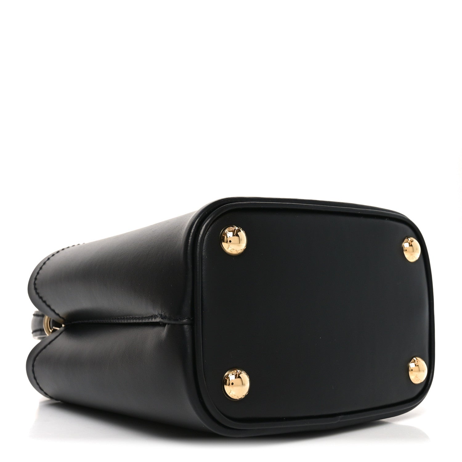Prada Soft Calfskin Small Panier Bucket Bag Black 4 of 9