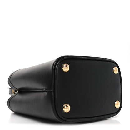 Prada Soft Calfskin Small Panier Bucket Bag Black 4 of 9