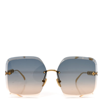 Louis Vuitton Metal LV Jewel Square Sunglasses Z1860U Gradient Blue 2 of 8